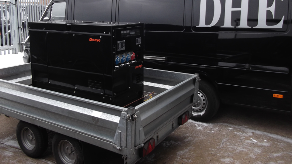 Northumberland Stage Hire 12.5KVA Super Silent Road Towable Diesel Generator