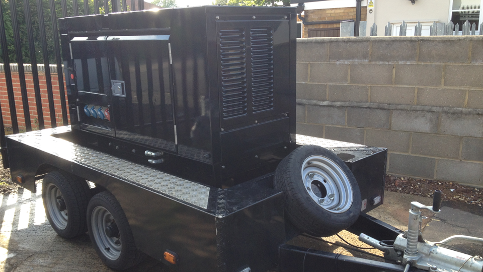 Northumberland Stage Hire 20KVA Ultra Silent Road Towable Diesel Generator